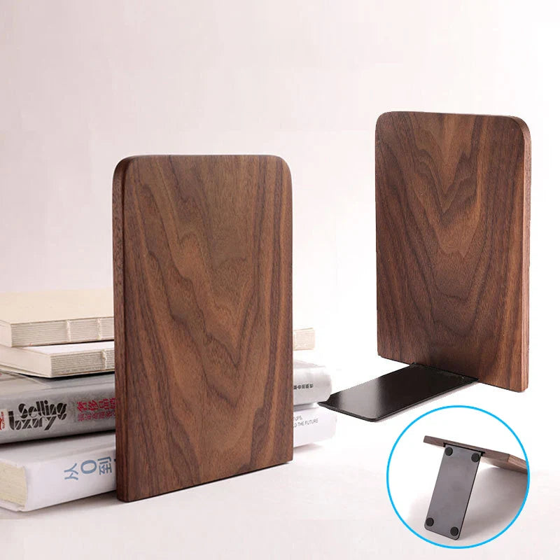 Suportes de Livros de Madeira Natural de design Atemporal