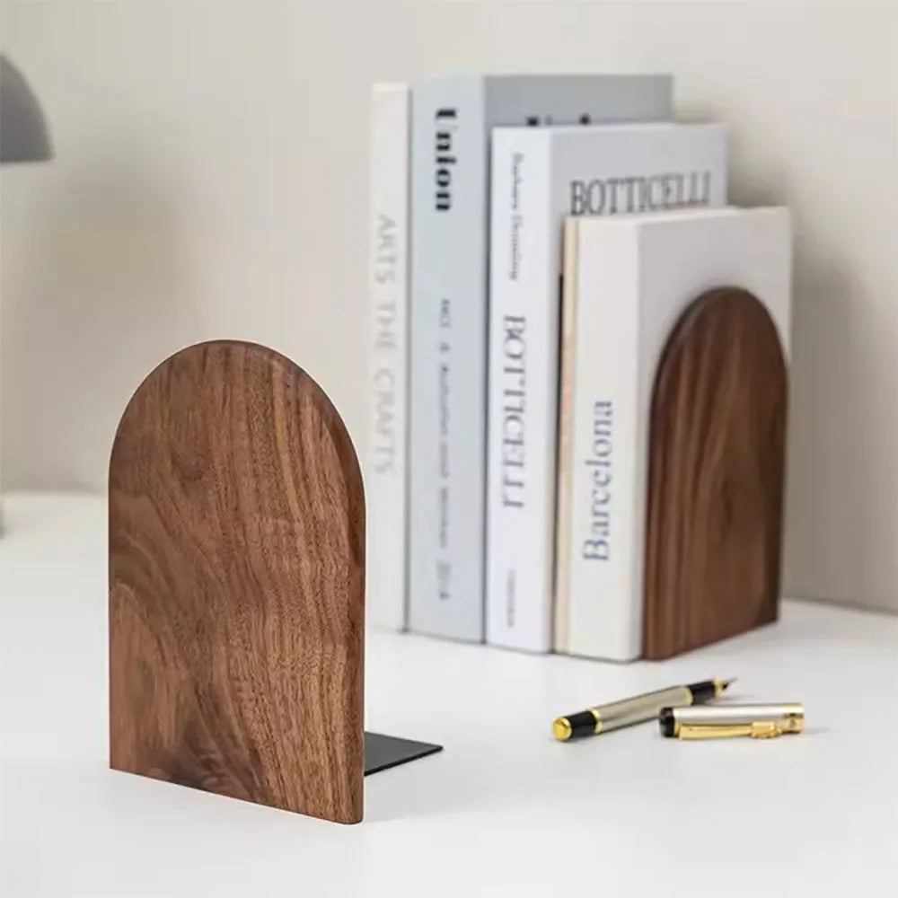 Suportes de Livros de Madeira Natural de design Atemporal