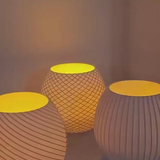 Porta-Velas Decorativos Modernos com Vela LED (Kit 3)