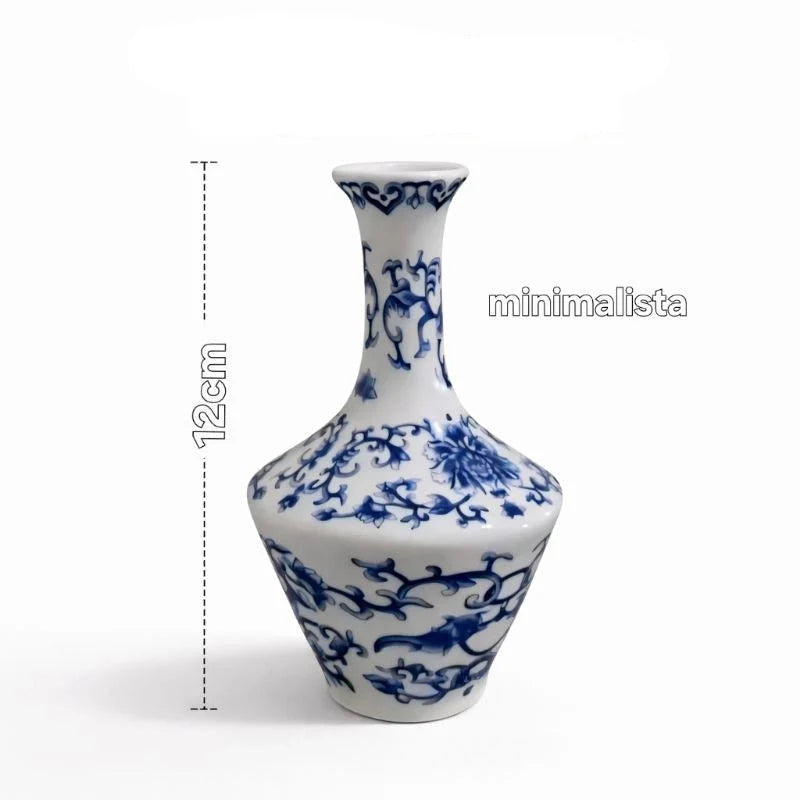 Vaso Decorativo em Porcelana Estilo Oriental
