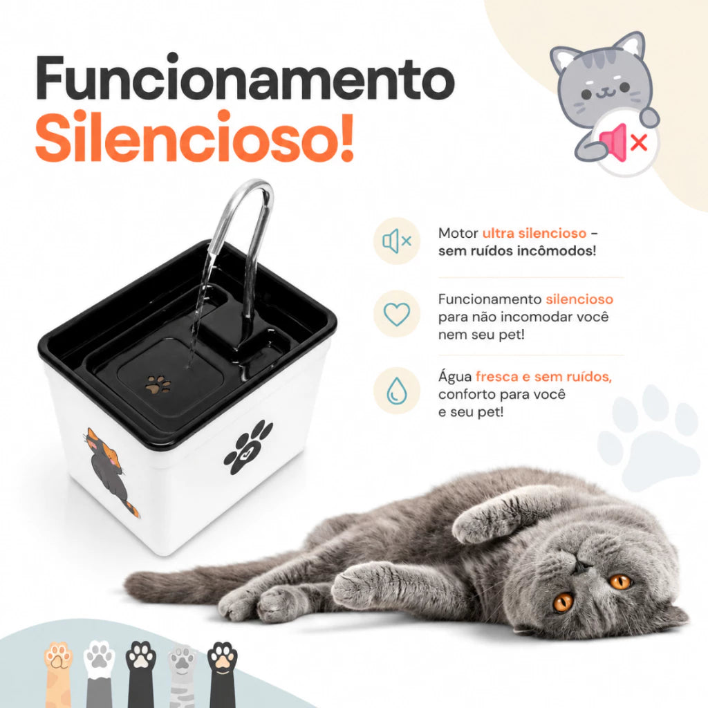 AquaPet Pro™ - Bebedouro Fonte De Água Para Gatos e Cães