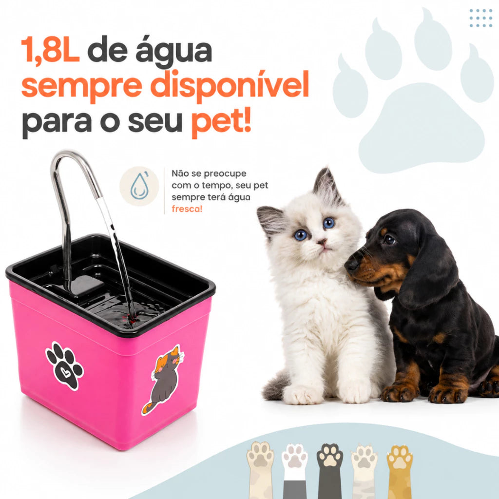 AquaPet Pro™ - Bebedouro Fonte De Água Para Gatos e Cães