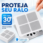 Kit com 30 adesivos protetores de ralo Decoricasa, tela de microfibra branca para bloquear insetos e sujeira.