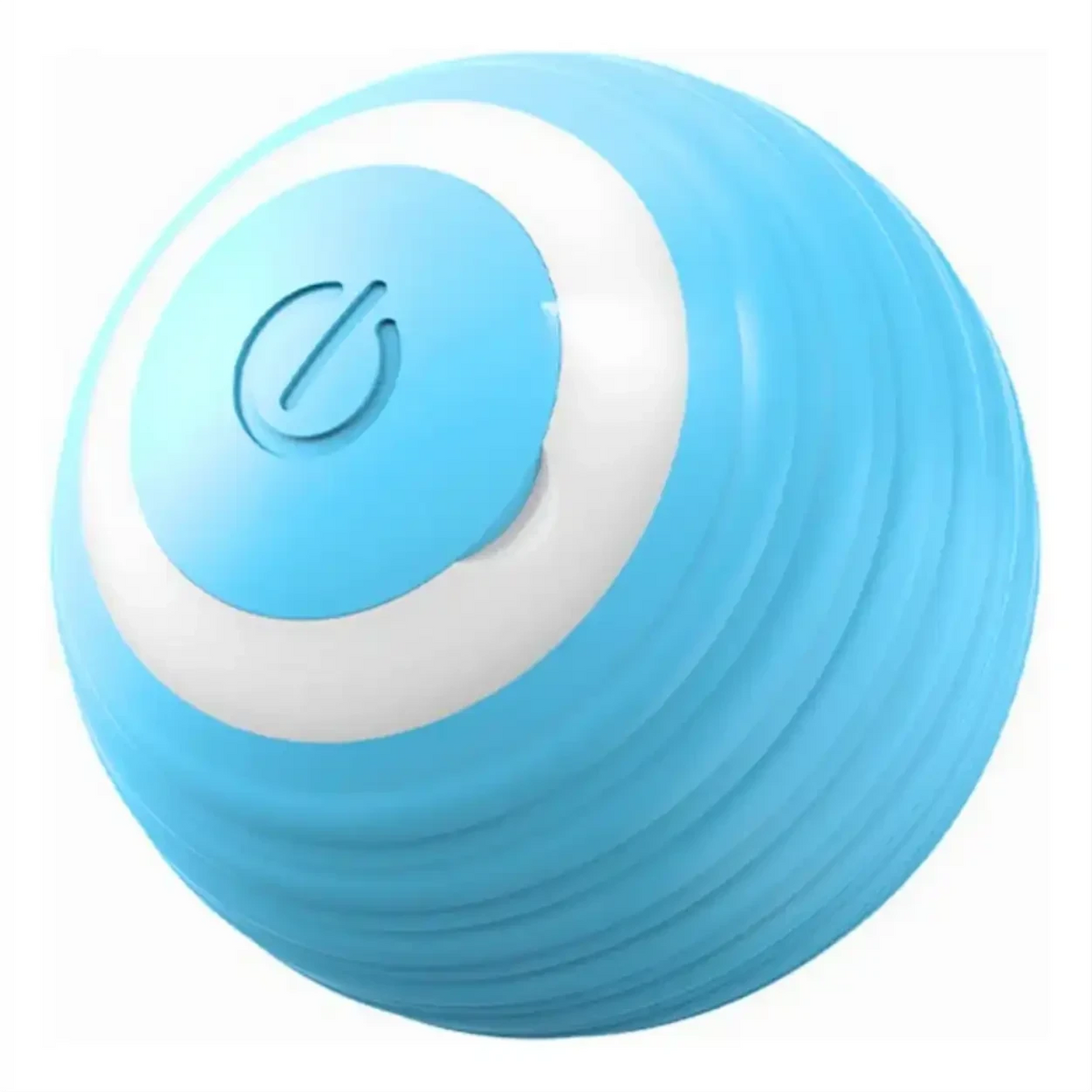 Bola elétrica giratória Decoricasa azul e branca para gatos, brinquedo interativo recarregável via USB