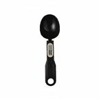 Colher medidora digital preta Decoricasa com balança de precisão e visor LCD para ingredientes culinários