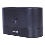 Difusor de aromas Decoricasa preto com efeito de chama LED e botões de controle na parte frontal