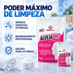 Embalagem do tira-manchas OxiPro Decoricasa em pó com oxigênio ativo para limpeza profunda de tecidos e superfícies.