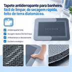 Tapete de banheiro Decoricasa antiderrapante de secagem rápida feito de terra diatomácea com textura macia