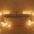Porta-Velas Decorativos Modernos com Vela LED (Kit 3)