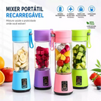 Liquidificador Portátil com 6 Lâminas e Carregamento USB