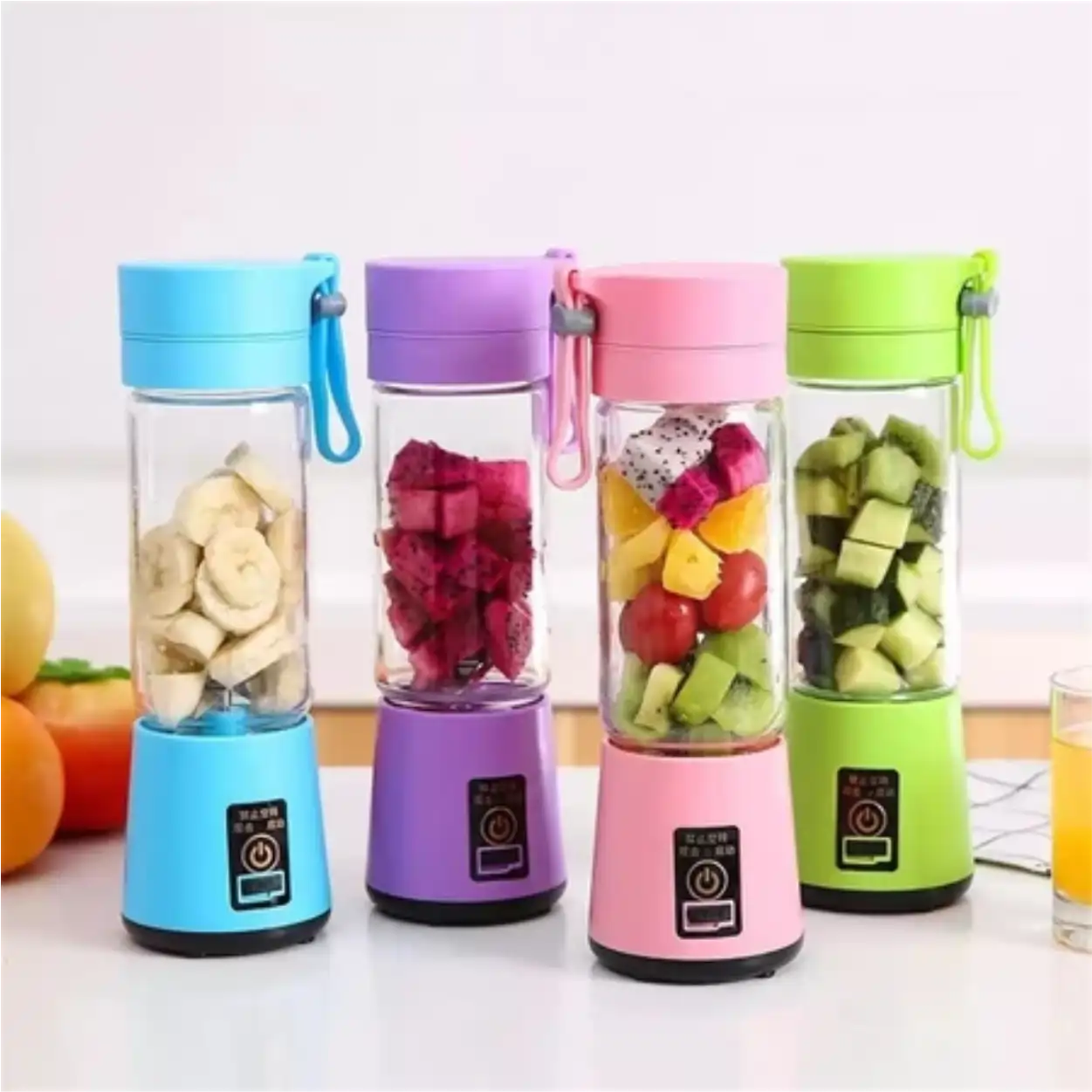 Liquidificador Portátil com 6 Lâminas e Carregamento USB