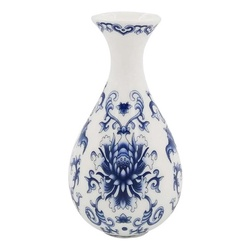 Vaso Decorativo em Porcelana Estilo Oriental
