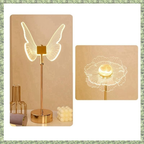 Luminária de Mesa Borboleta com 3 Cores de Luz