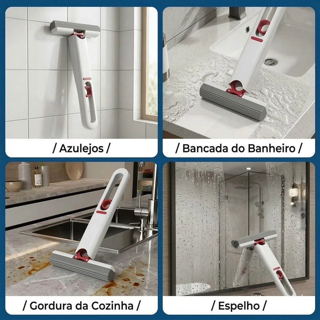 Mini Mop Pro - Limpeza Portátil para Mesa Cozinha Banheiro Vidros