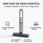 Mini Mop Pro - Limpeza Portátil para Mesa Cozinha Banheiro Vidros